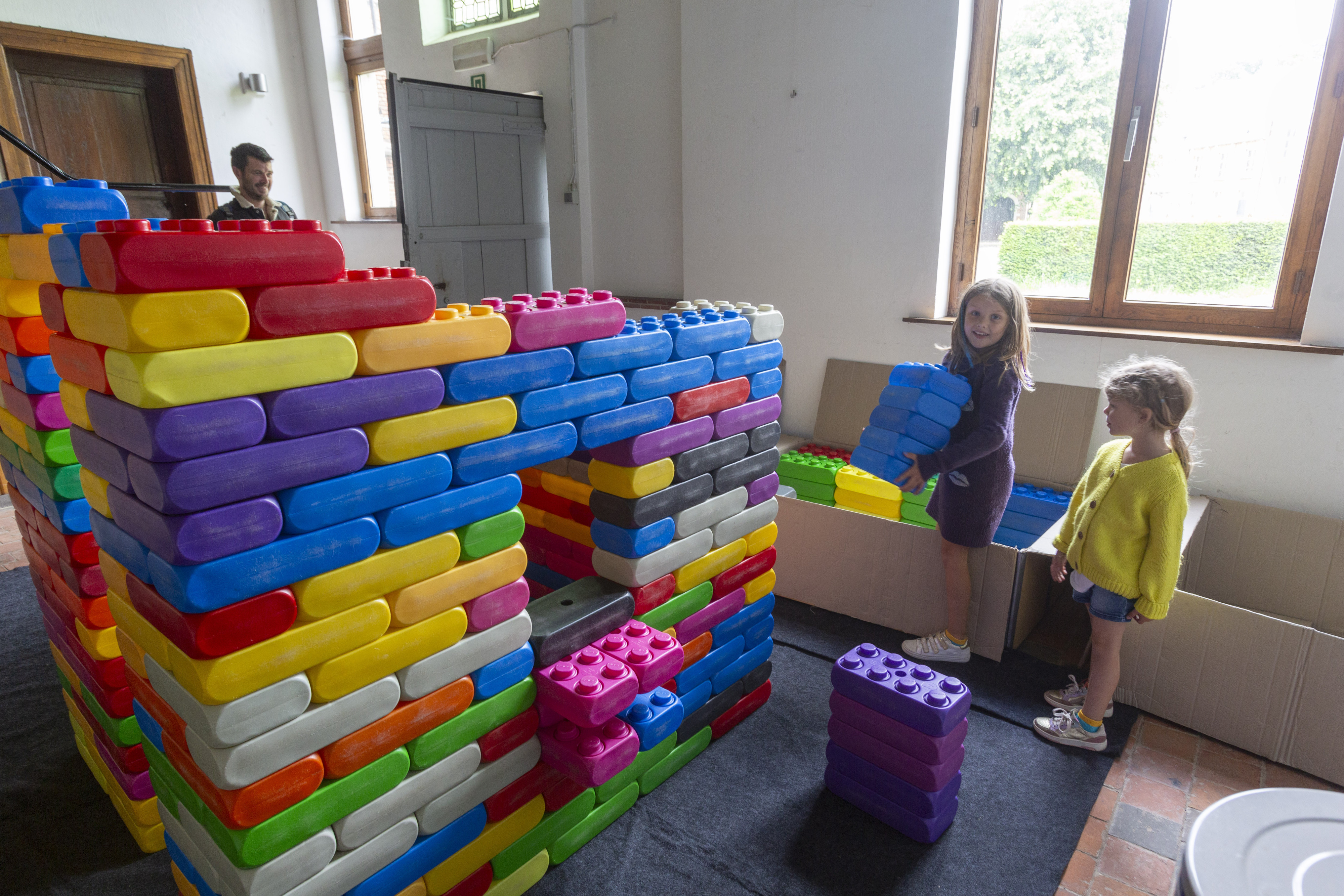 In Herentals konden kinderen aan de slag gaan met Lego-blokken.