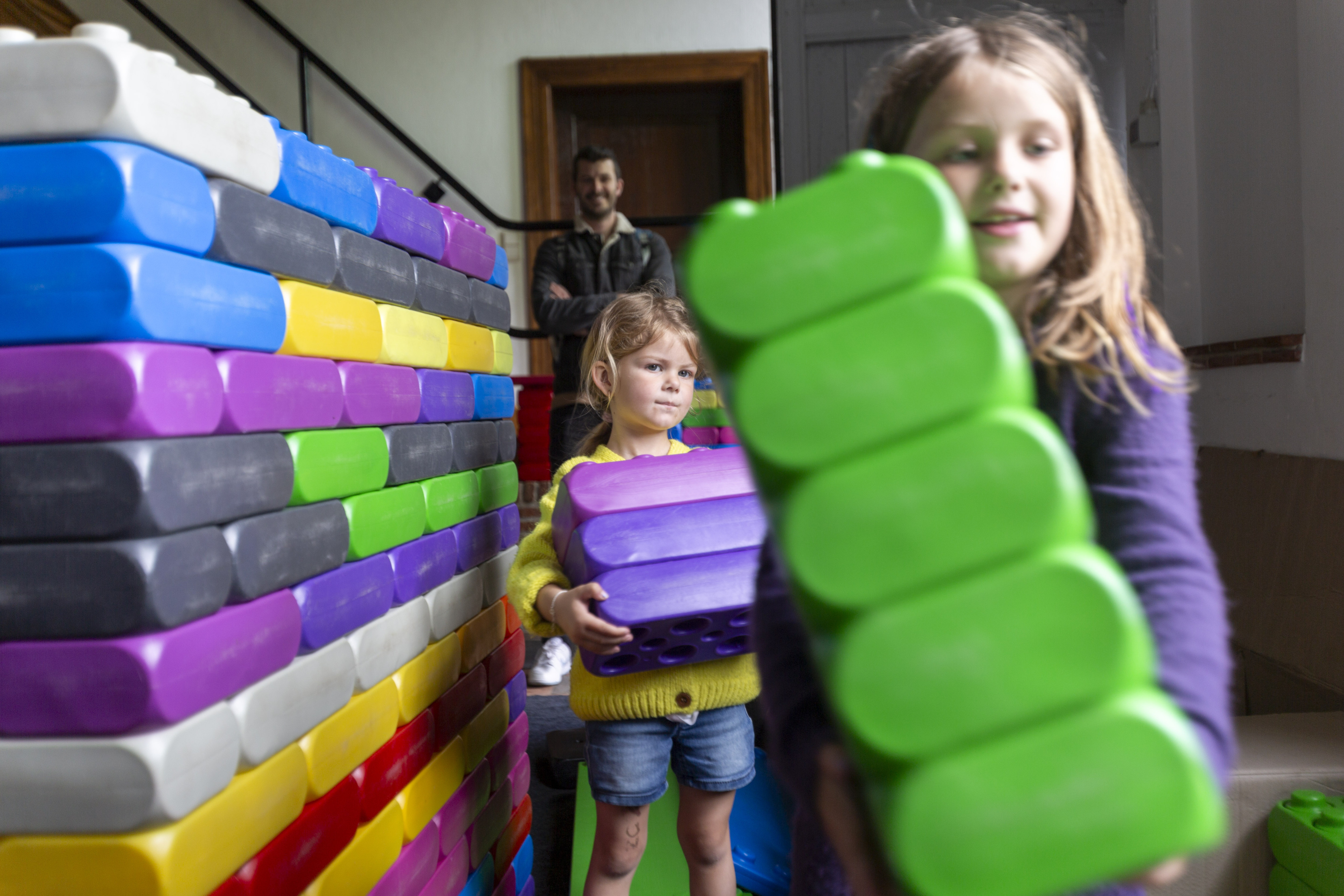 In Herentals konden kinderen aan de slag gaan met Lego-blokken.