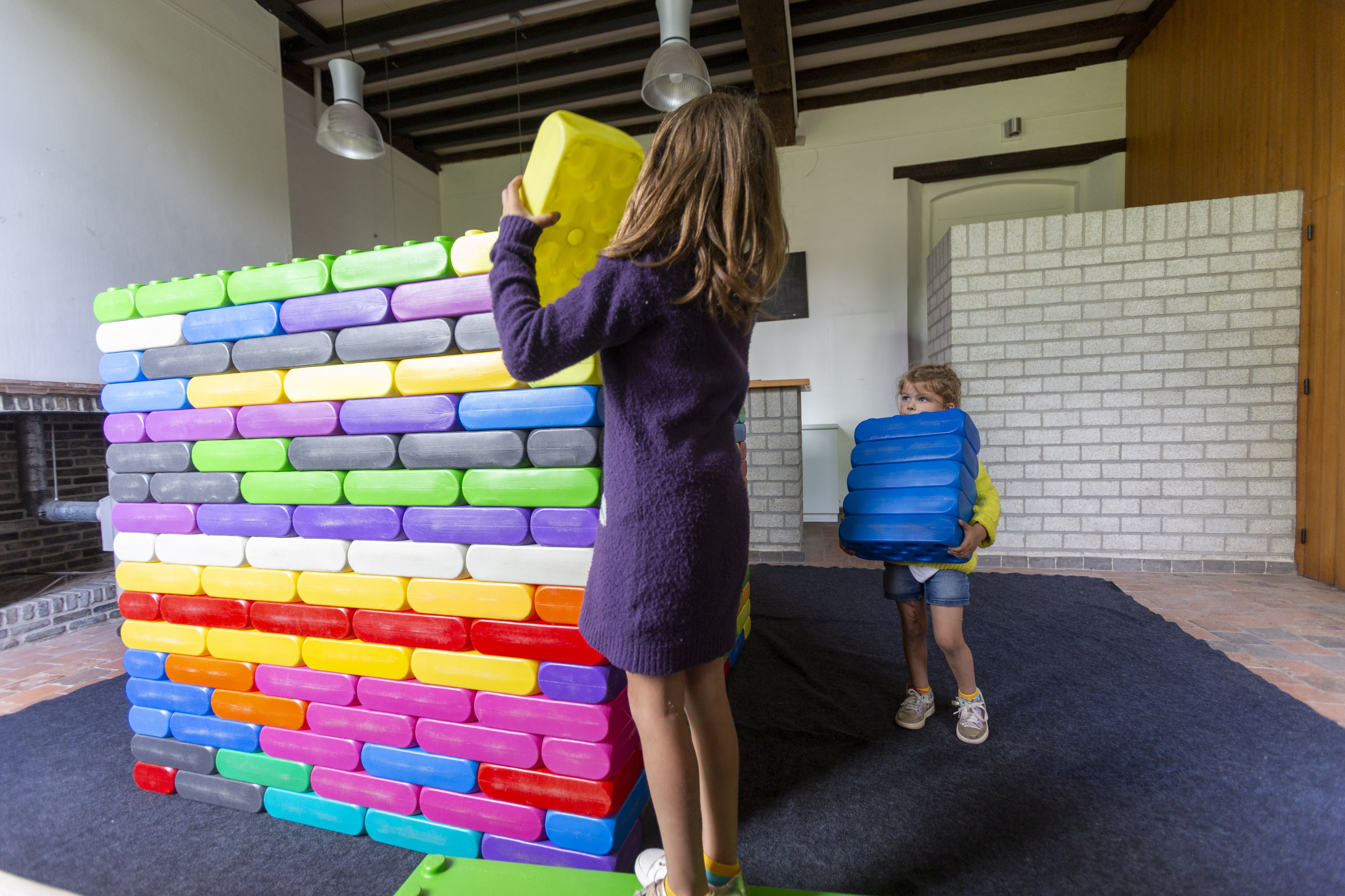 In Herentals konden kinderen aan de slag gaan met Lego-blokken.