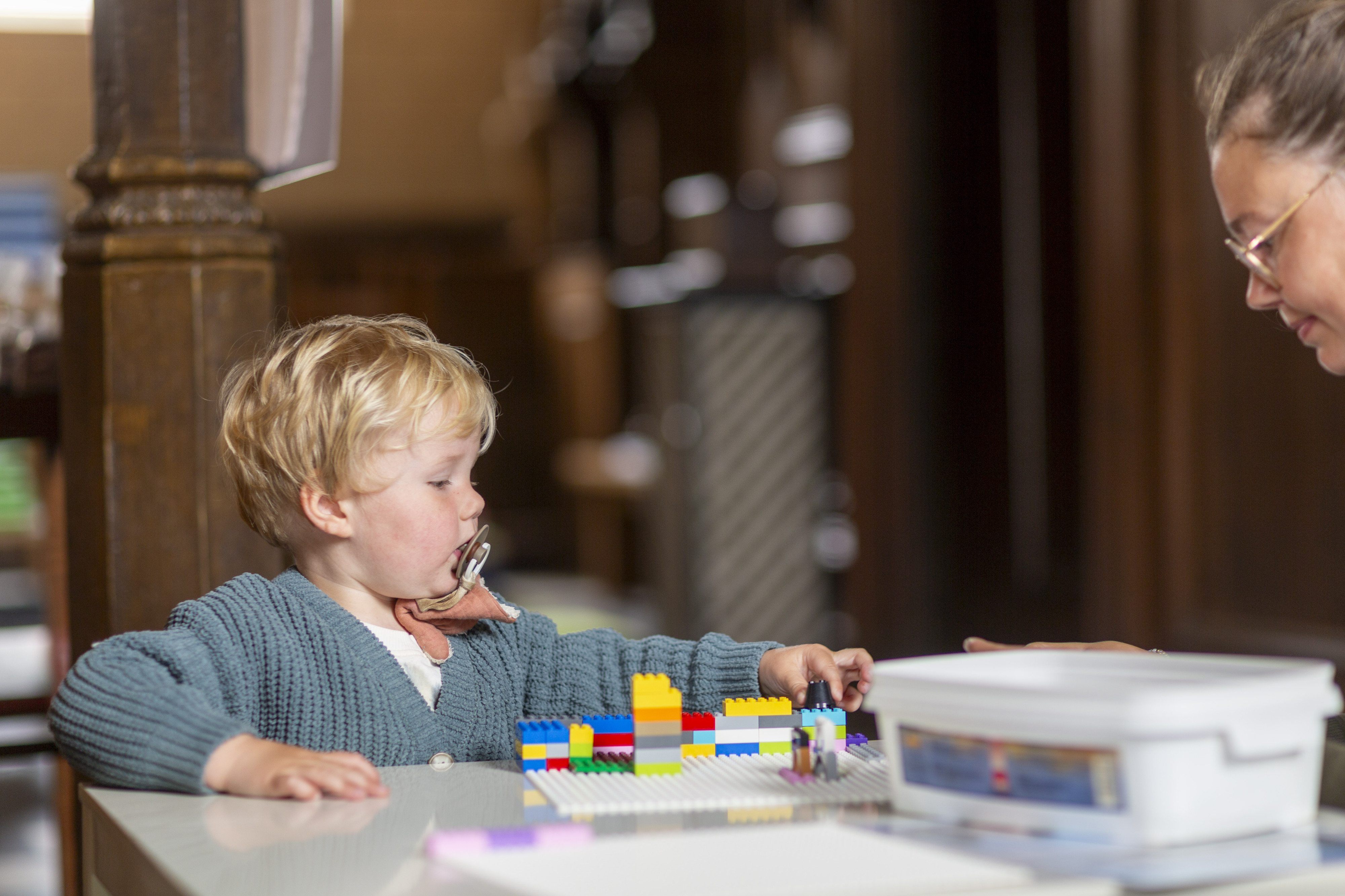 In Herentals konden kinderen aan de slag gaan met Lego-blokken.