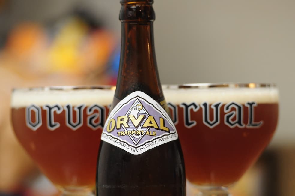 Flesje en glas van het trappistenbier Orval zijn ontworpen door Henri Vaes, architect van de abdij