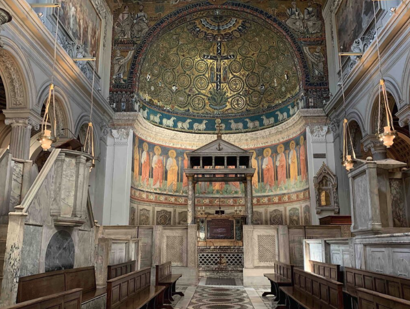 De middeleeuwse Basilica di San Clemente in Rome.