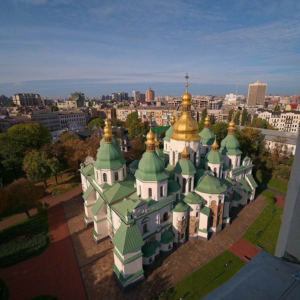 De Sint-Sofiakathedraal in Kiev staat sinds 2023 op de UNESCO-lijst van bedreigd werelderfgoed