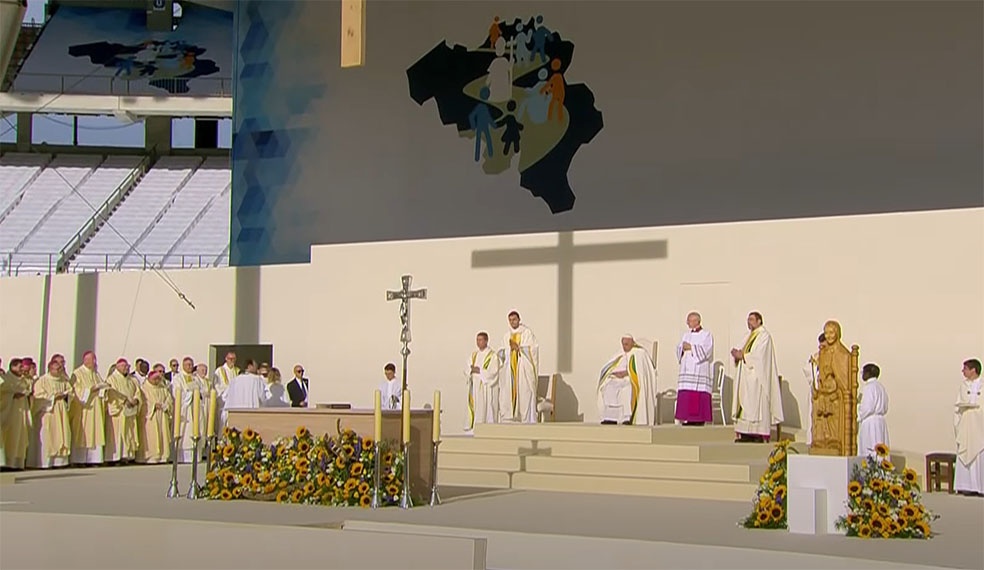 Eucharistieviering in het Koning Boudewijnstadion op 29 september met paus Franciscus