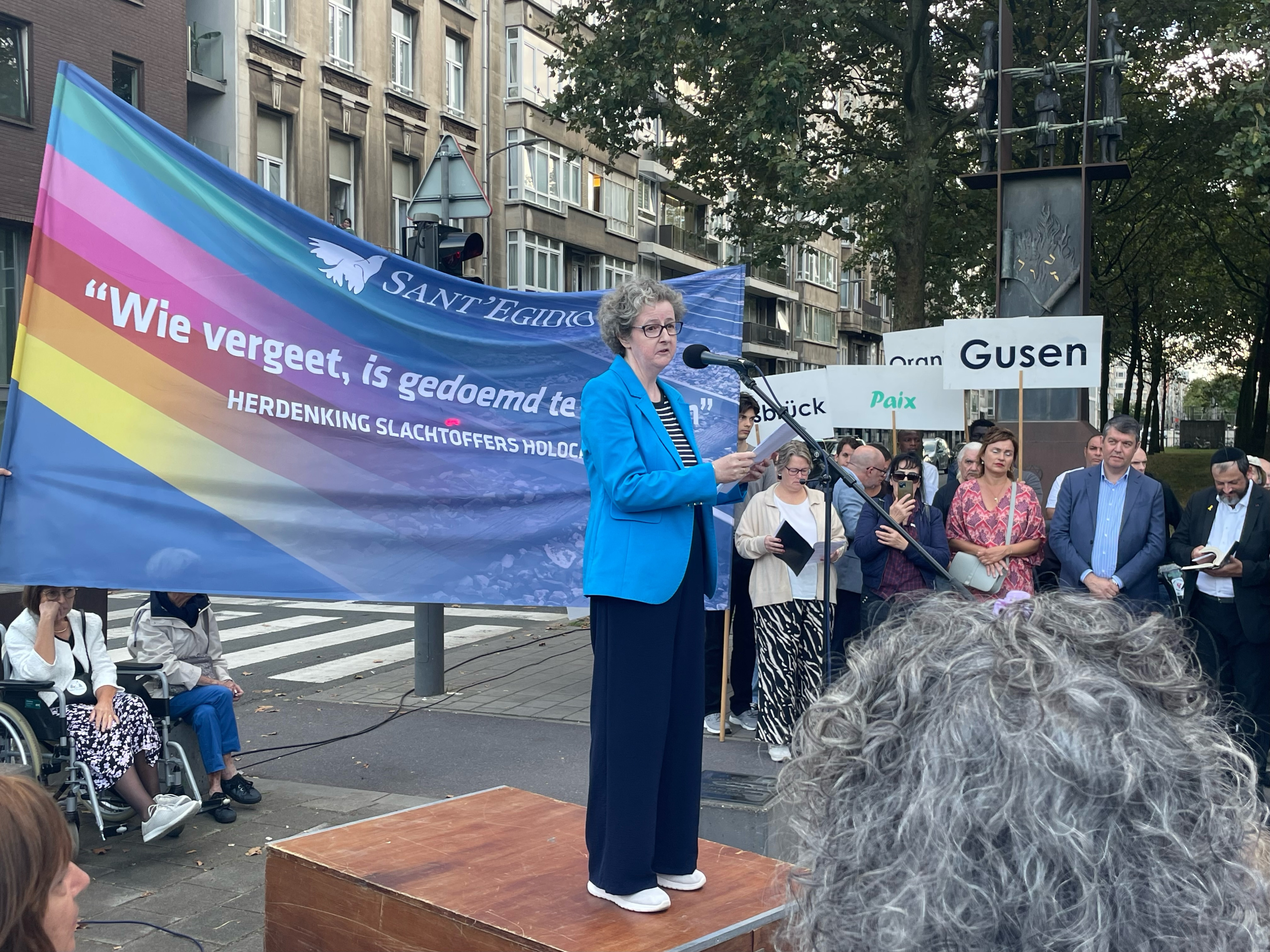 Ingrid Weinberger. Haar vader overleefde zeven concentratiekampen en twee dodenmarsen.