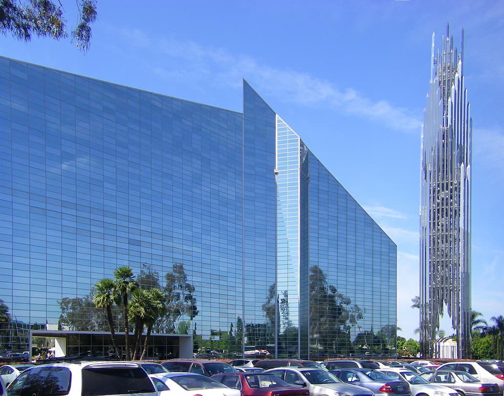 Crystal Cathedral in 2009 toen het nog een protestantse megakerk was