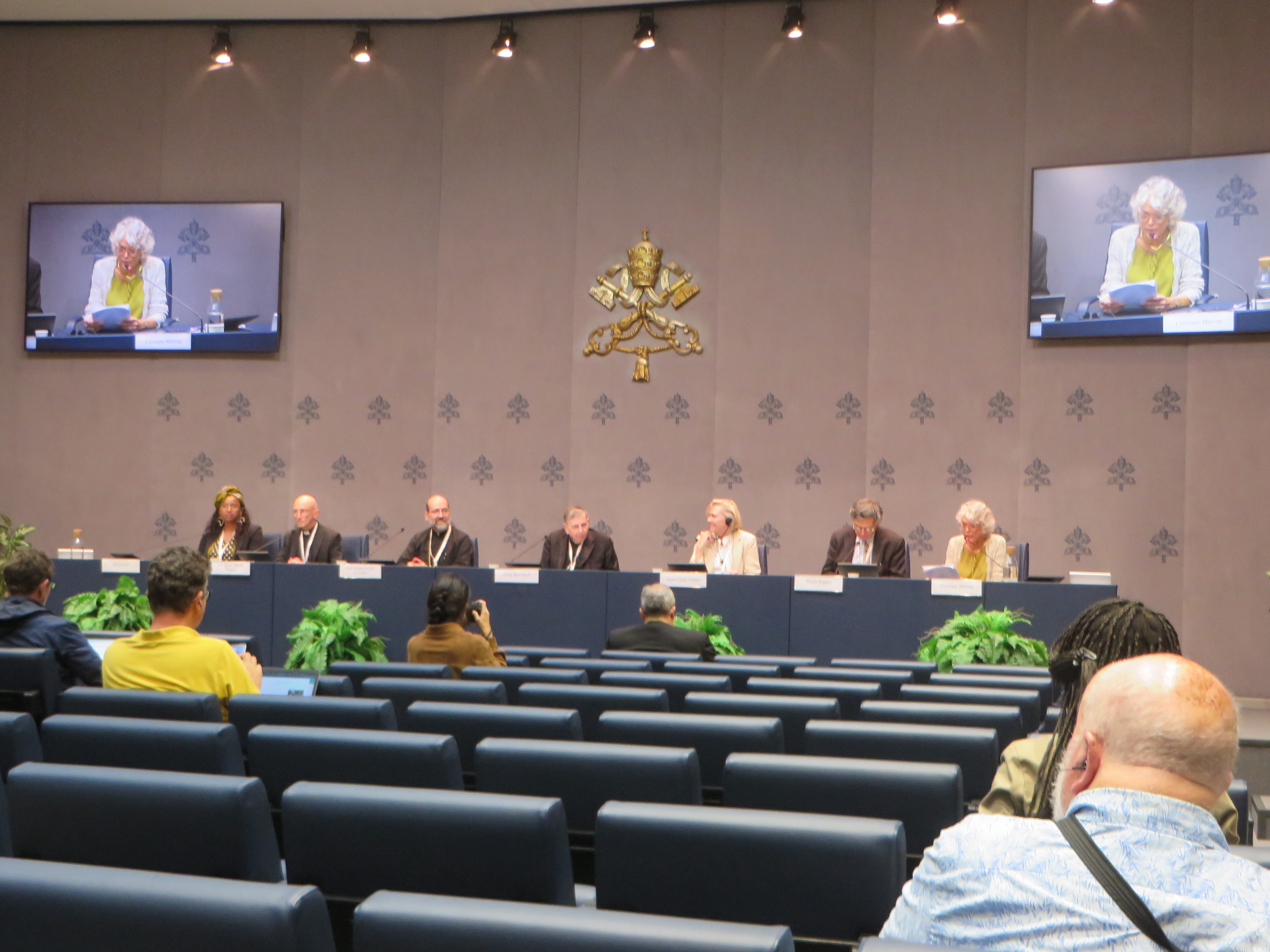 De persconferentie met de vertegenwoordigers andere christelijke kerken.