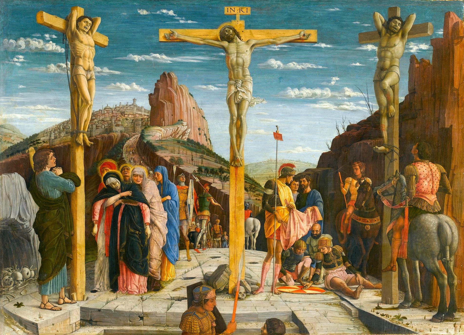 Kruisiging, Andrea Mantegna, ca. 1457-1460