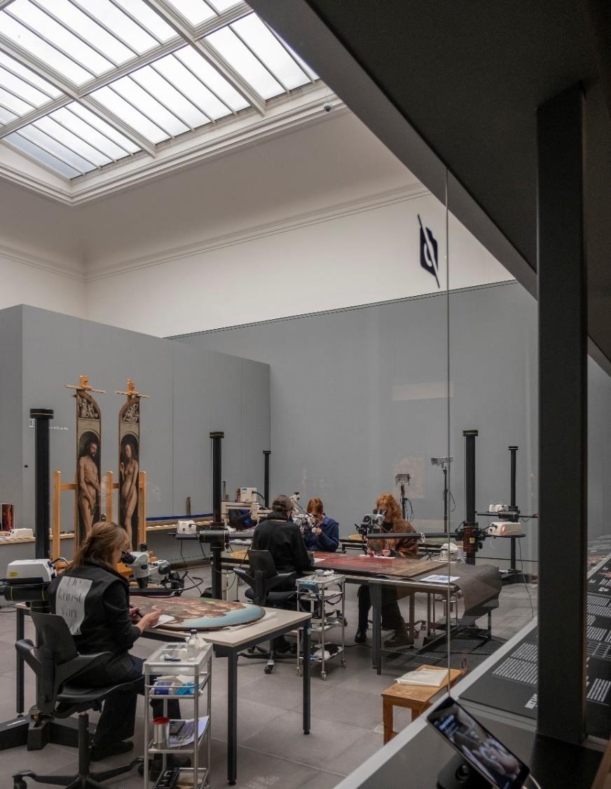 Het publieke restauratieatelier in het Museum voor Schone Kunsten Gent