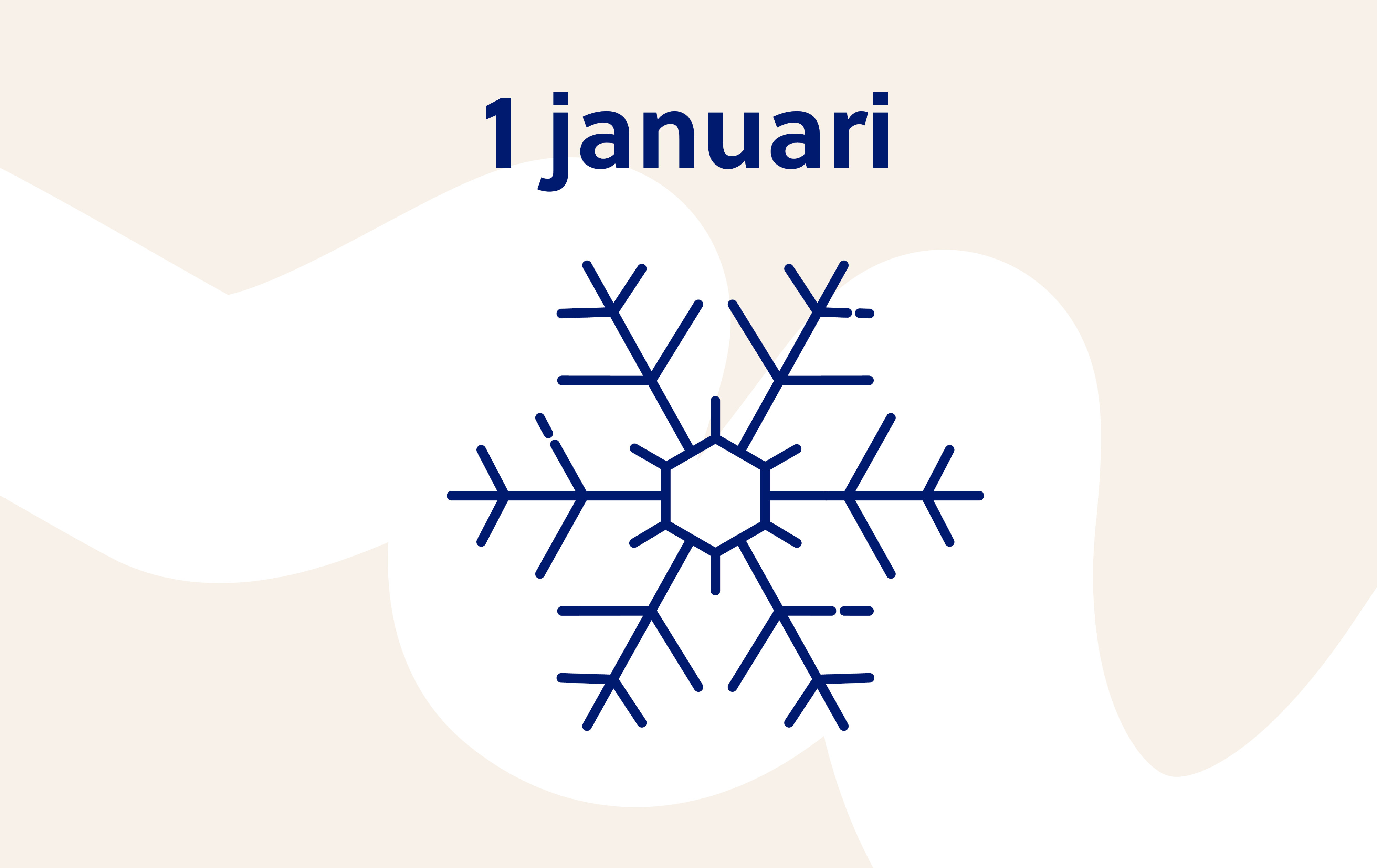 Kalendertegel 1 januari