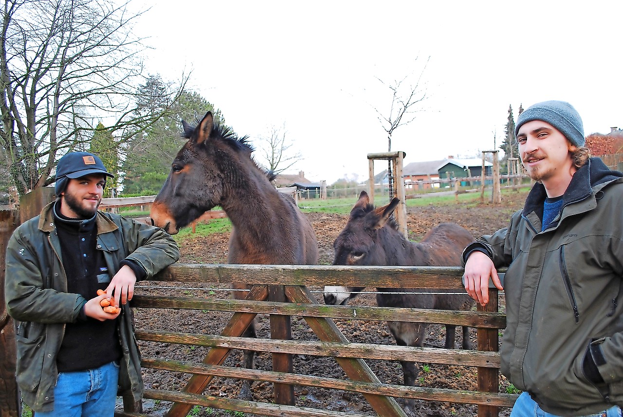 Tom Raymaekers (links) en Brent Rooms (rechts) blikken terug op hun reis. © Filip Ceulemans