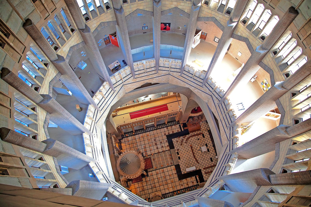 Vanuit de koepel heb je een duizelingwekkend zicht op de basiliek. © Martine Motteux-Abeloos