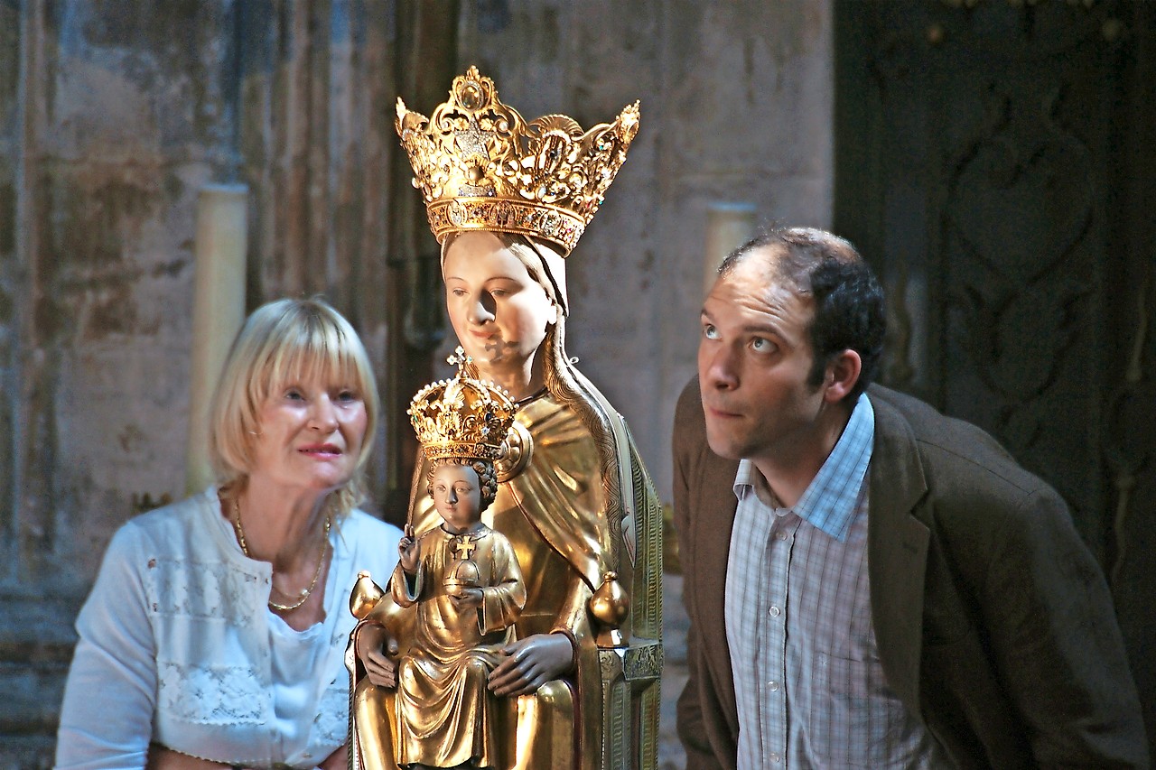 In de kerk is het beeld van Onze-Lieve-Vrouw van Alsemberg te bewonderen. © Hugo Casaer