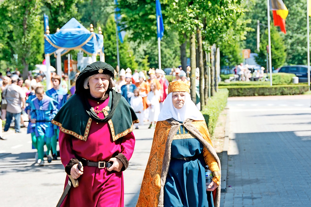 De processie is ook een hulde aan het rijke verleden. © Broederschap Onze-Lieve-Vrouw van Halle