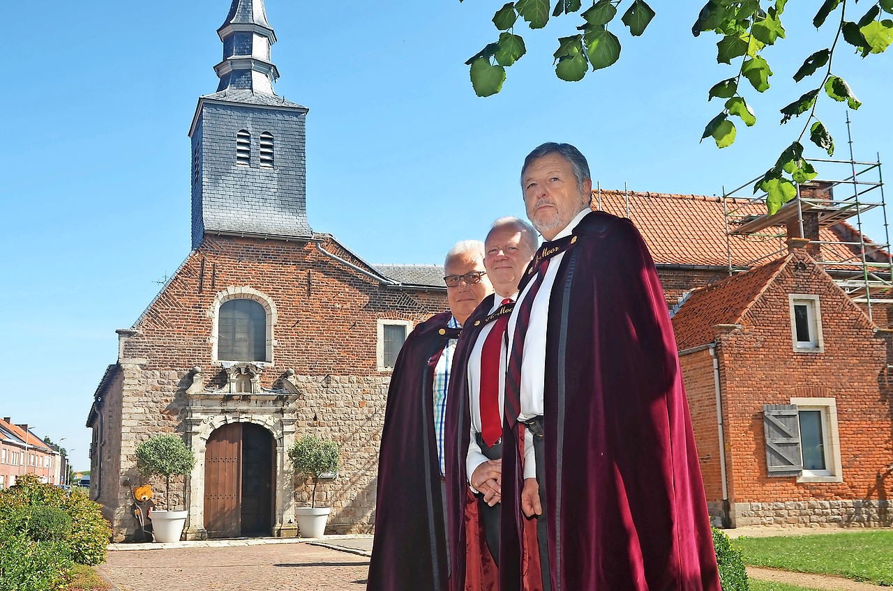 Gui Nijs (rechts), Gilbert Declercq (midden) en Jean Pierre Janssens (links) vieren mee op 29 september. © Tony Dupont