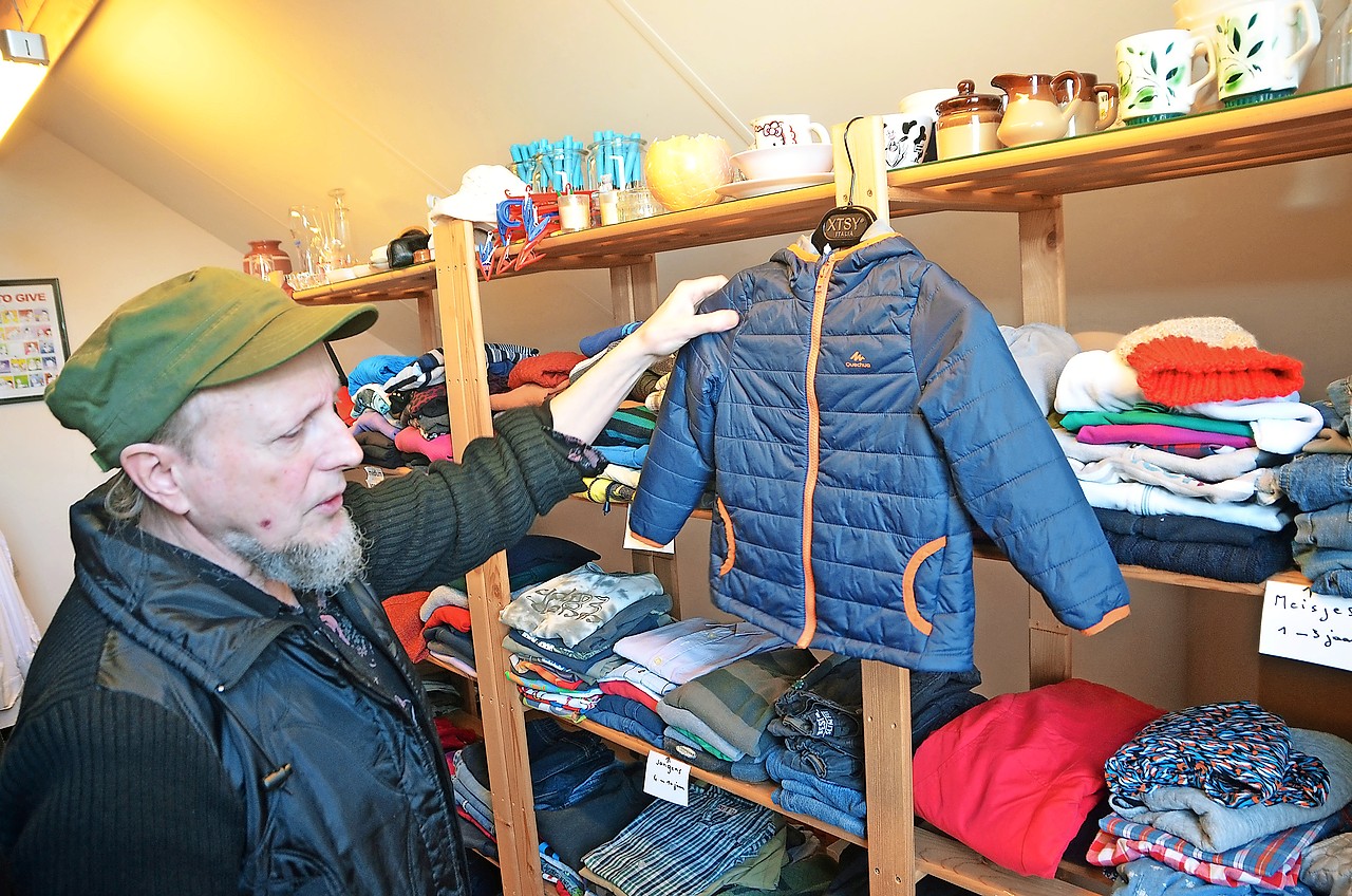 Ed Herkes in zijn deelwinkel: „Alles is hier netjes en verkeert in prima staat.” © Tony Dupont