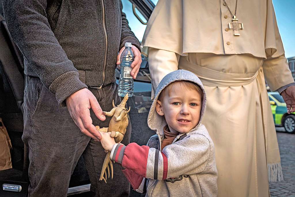 Oekraïners die meteen na de invasie in Vlaanderen aankwamen, vonden vaak onderdak bij mensen thuis. © Leo De Bock