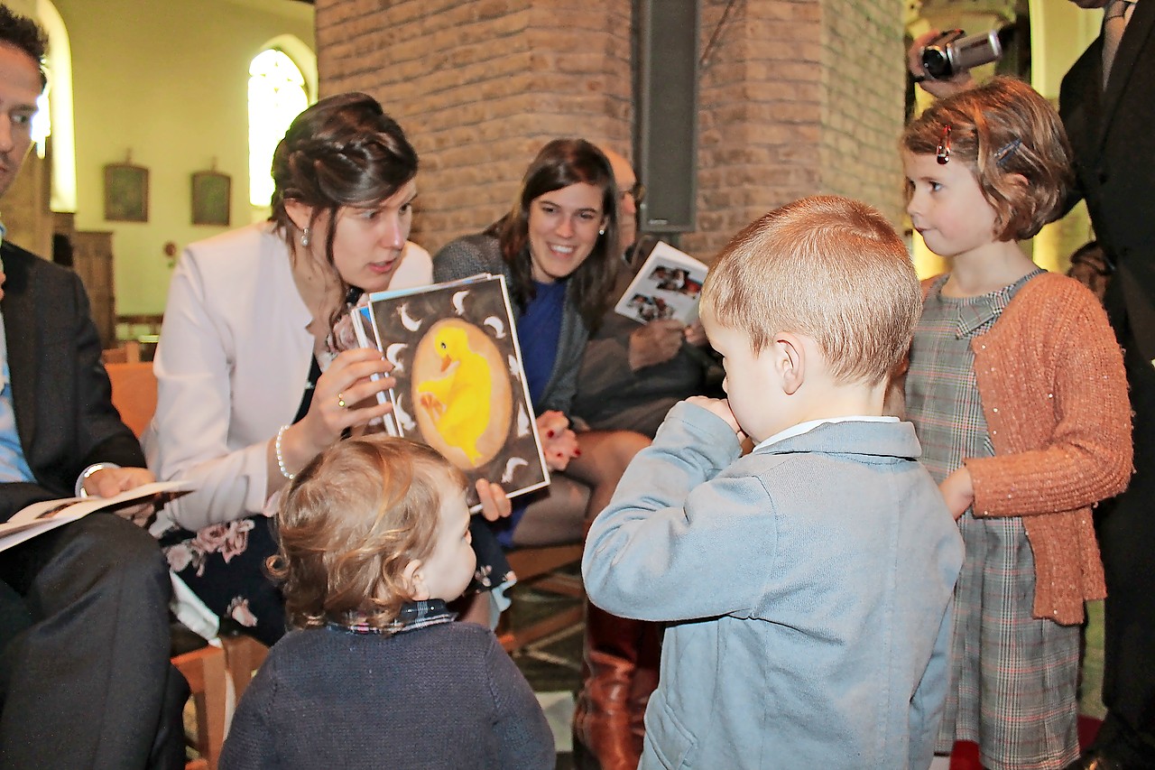 Voor het doopsel van haar dochter schreef Katrijn Maes zelf een verhaal. © Lynn Wittouck