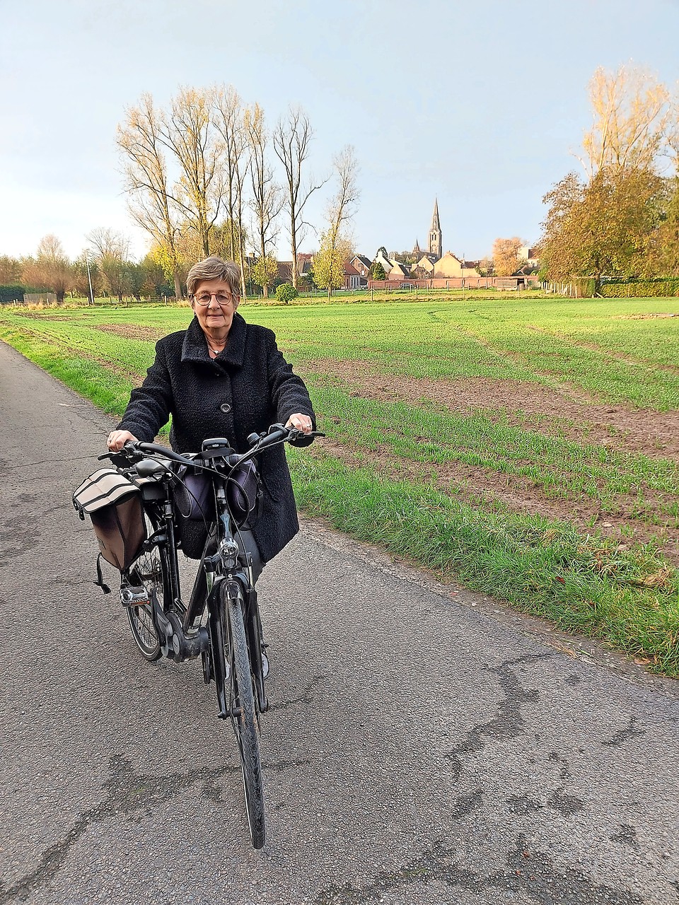 Gerda Meulebrouck: „De fiets is een ideale manier om mensen te ontmoeten.” © Francis Bergez