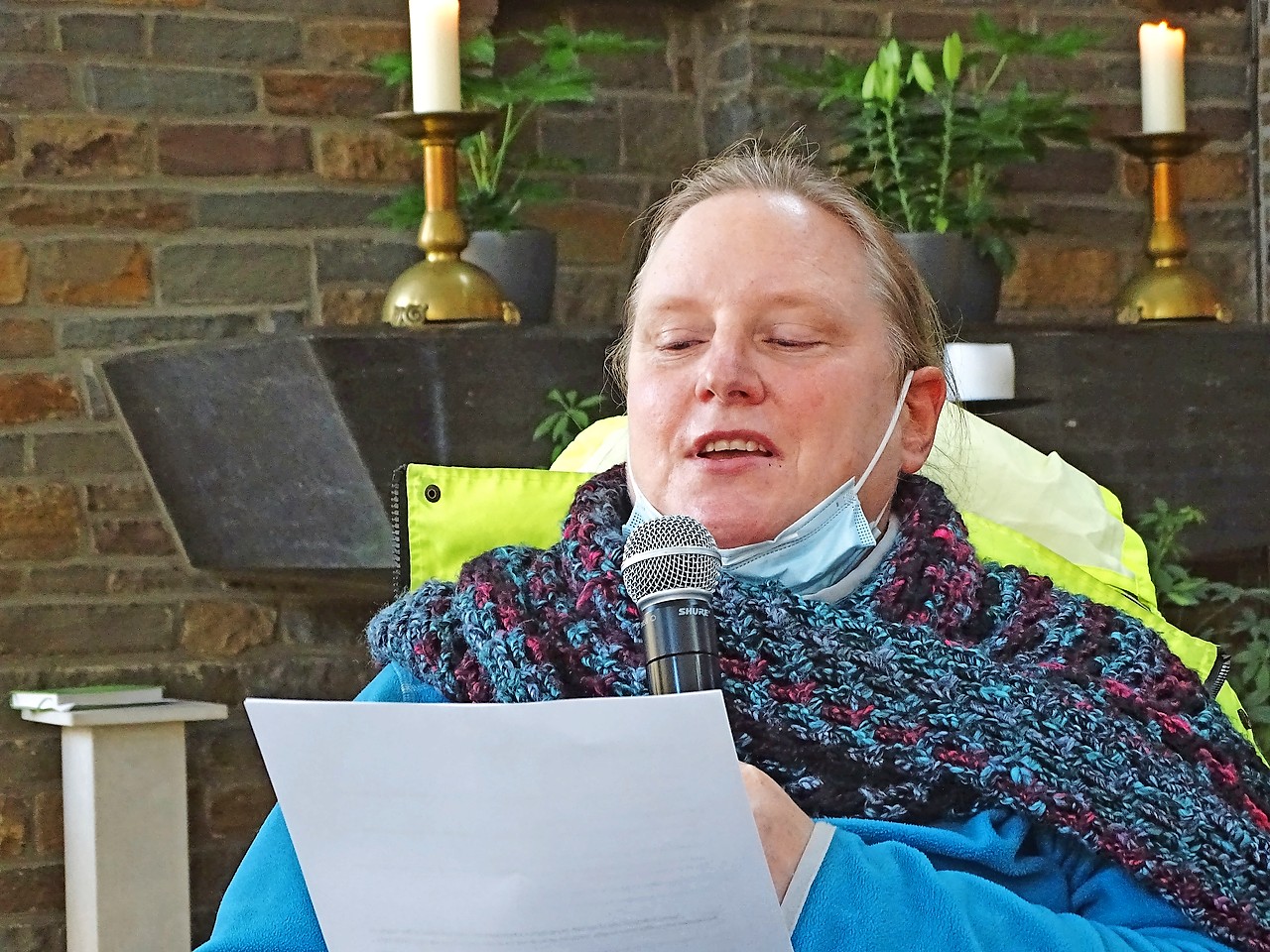 In de parochie is Karen Oberfeld onder meer actief als vormselcatechist. © Christine Baert