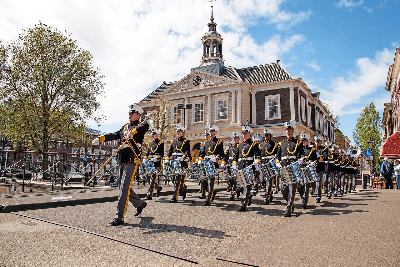 Een graag geziene gast tijdens de Taptoe is de Rijnmondband uit Nederland. © Rijnmondband