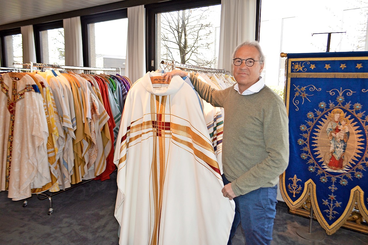 Marc Schotte: „De paus is de trendsetter inzake kerktextiel.” © Bertrand Goethals