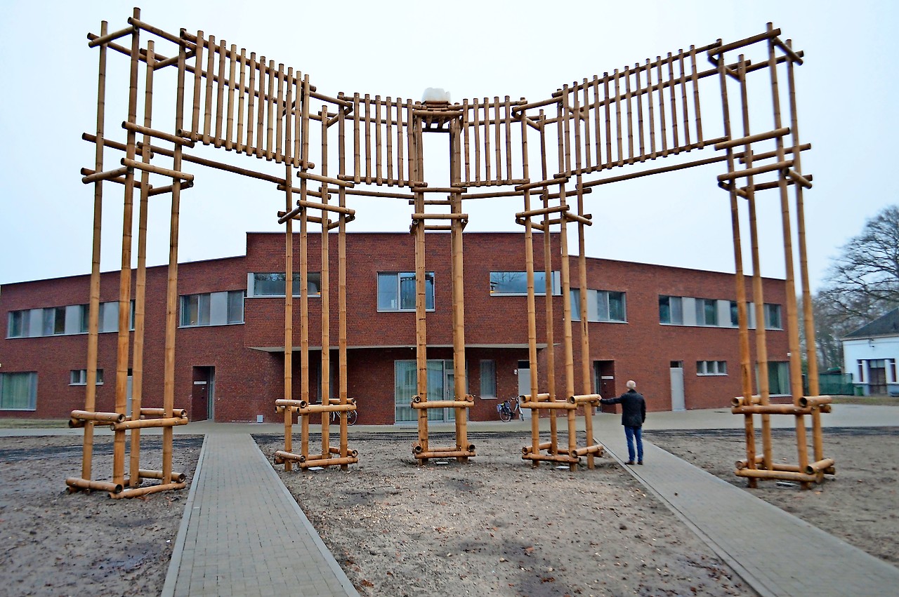 Het kunstwerk voor de nieuwbouw symboliseert de waarden van Steevliet. © Bertrand Goethals