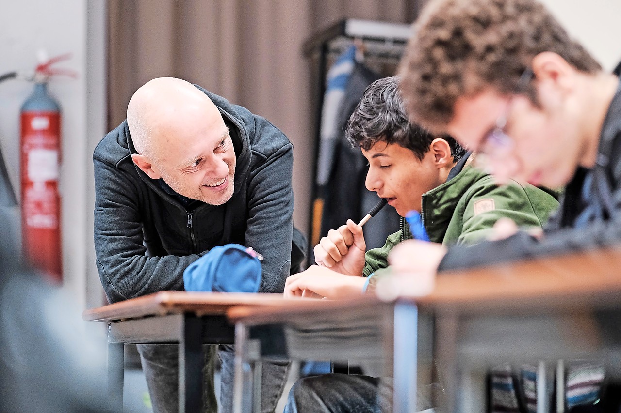 Wouter Bulckaert: „Ik daagde hen uit om één zin op papier te zetten.” © Bob Van Mol