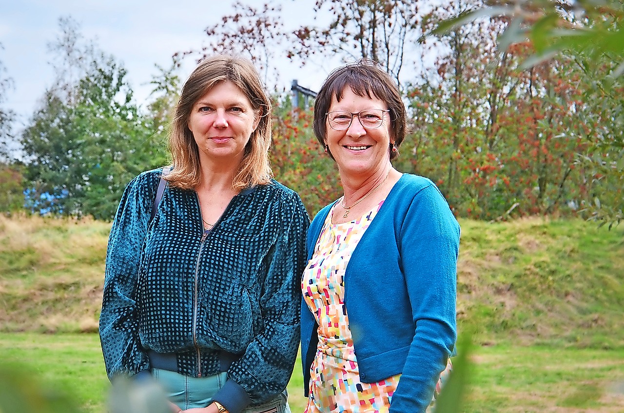 Inge Hendrikx (links) en begeleider Gerda Linssen van CCV Hasselt. © Tony Dupont