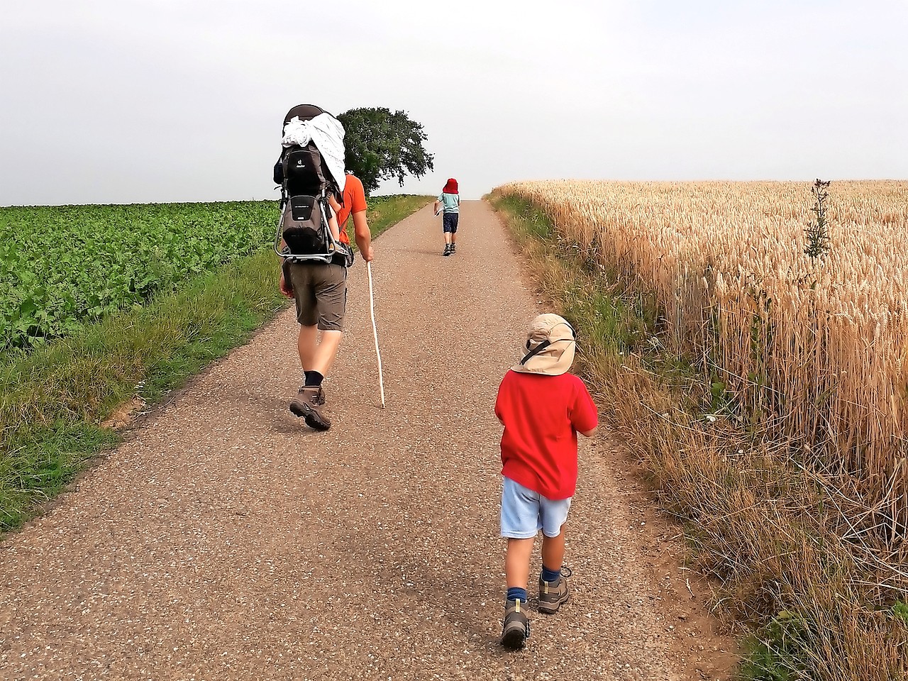 Het gezin van Fedriek De Paep geniet van het samen onderweg zijn. © Hanne Cops