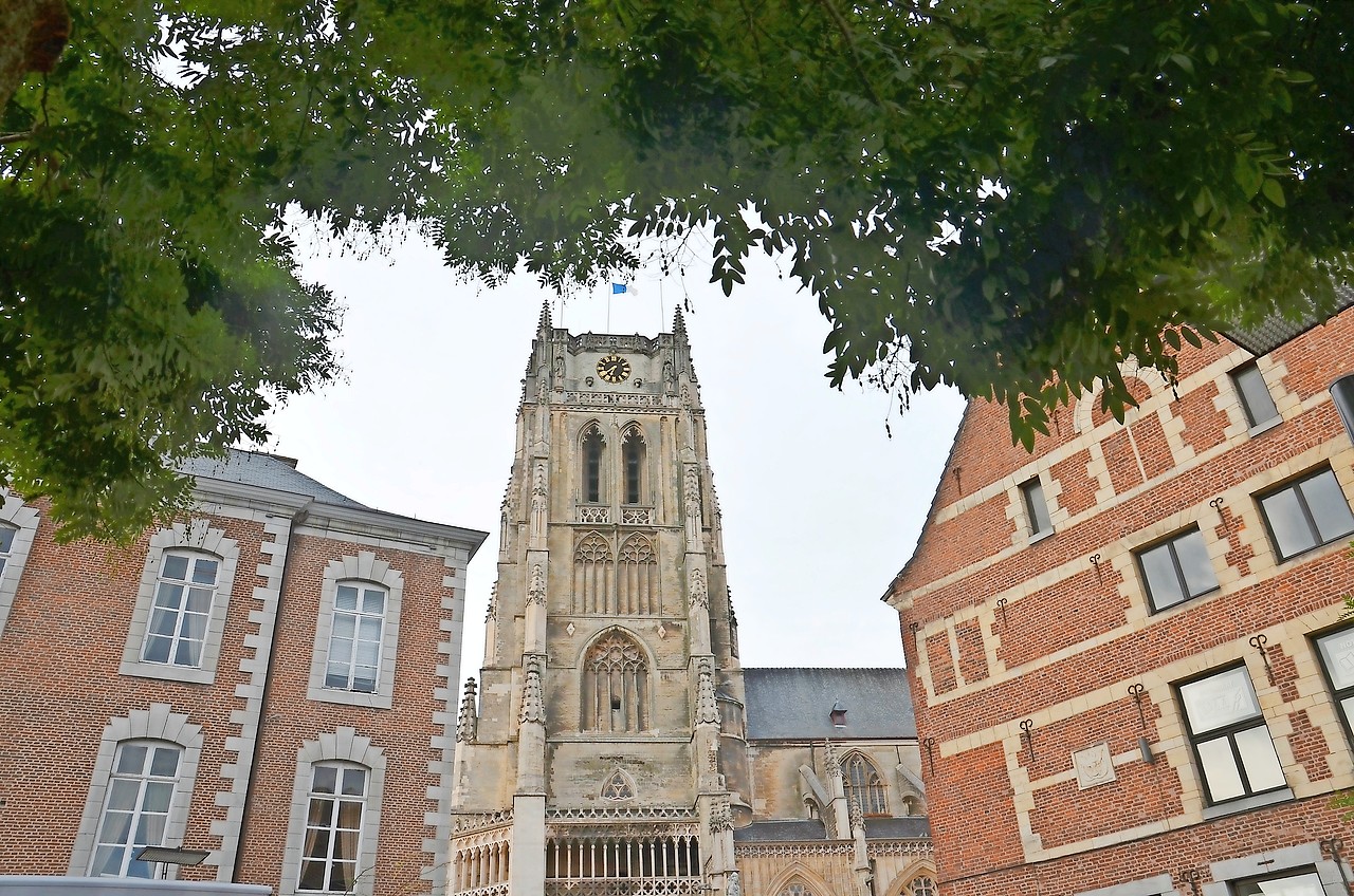 De imposante toren van de Tongerse Onze-Lieve-Vrouwbasiliek bewees in de geschiedenis zijn nut als belfort. © Tony Dupont