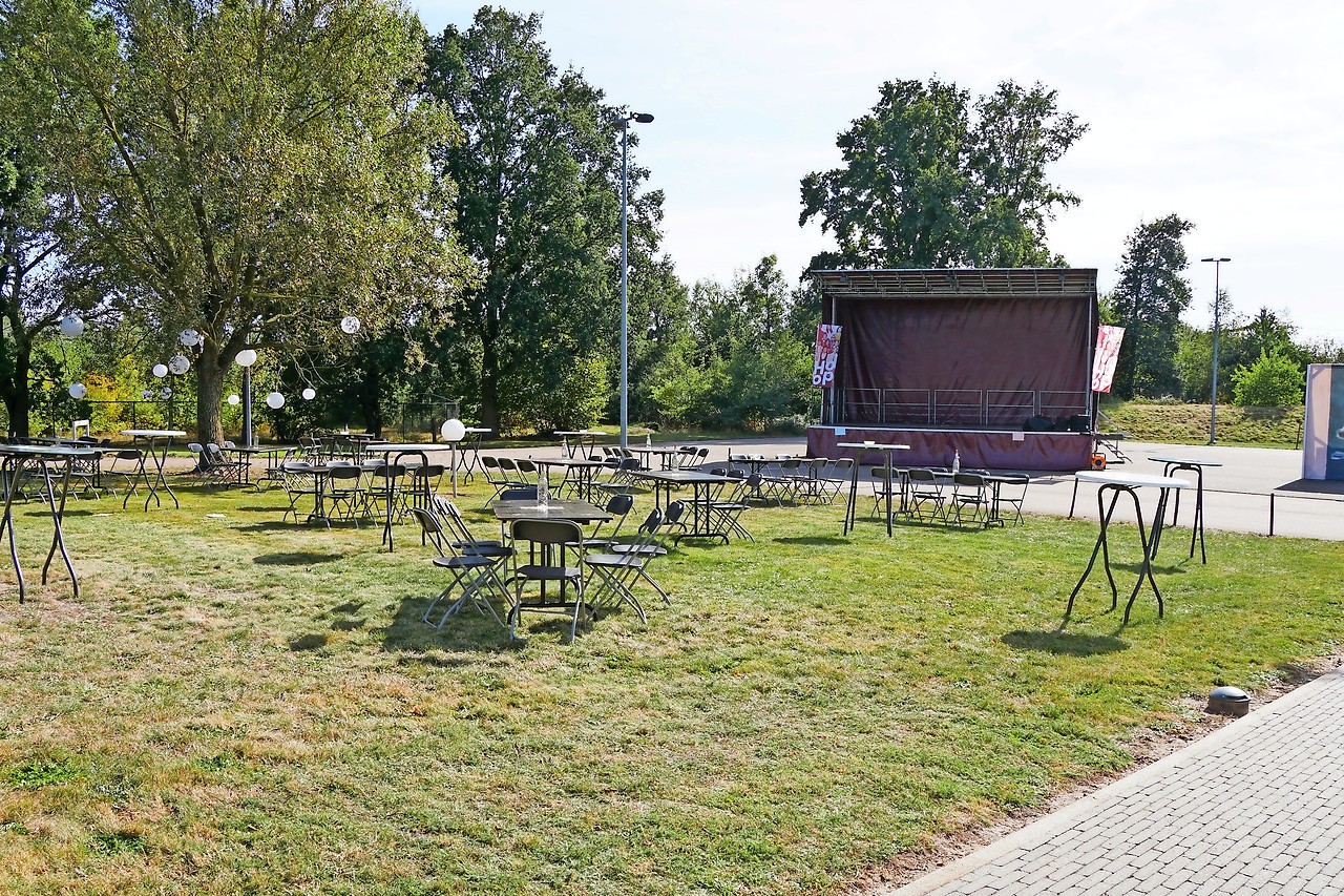 Dit jaar blijft de festivalsite aan het Pastoraal Centrum in Kiewit leeg. Het festival is daarentegen online te volgen. © Bisdom Hasselt