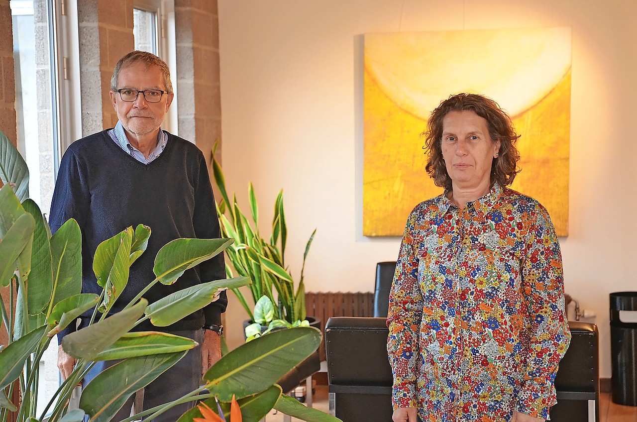 Ward Ceyssens en Linda Delva gaan solidair op weg met vluchtelingen. © Tony Dupont