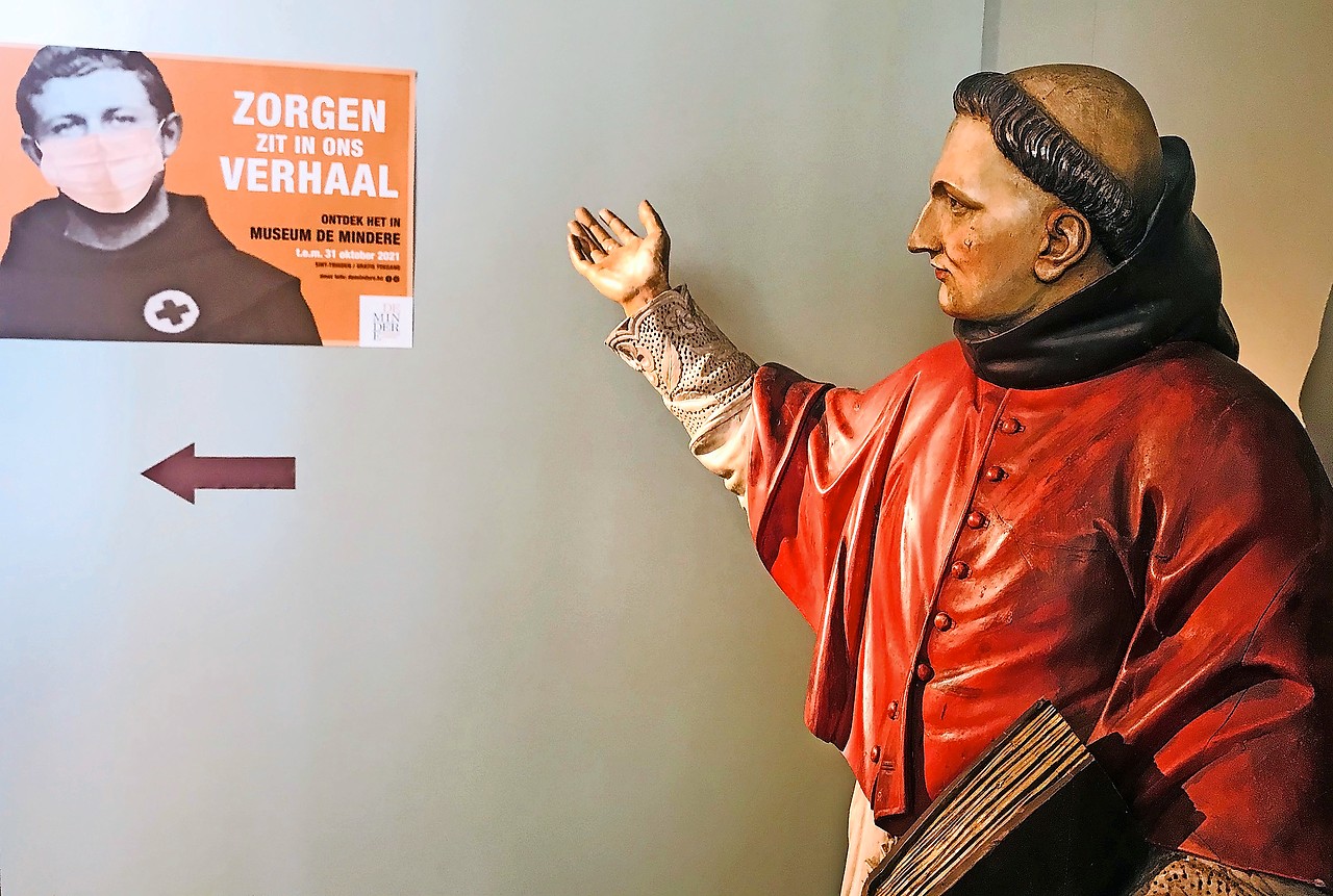 De minderbroeders ontfermden zich over zieken en dat is te zien in Zorgen zit in ons verhaal. © Museum DE MINDERE