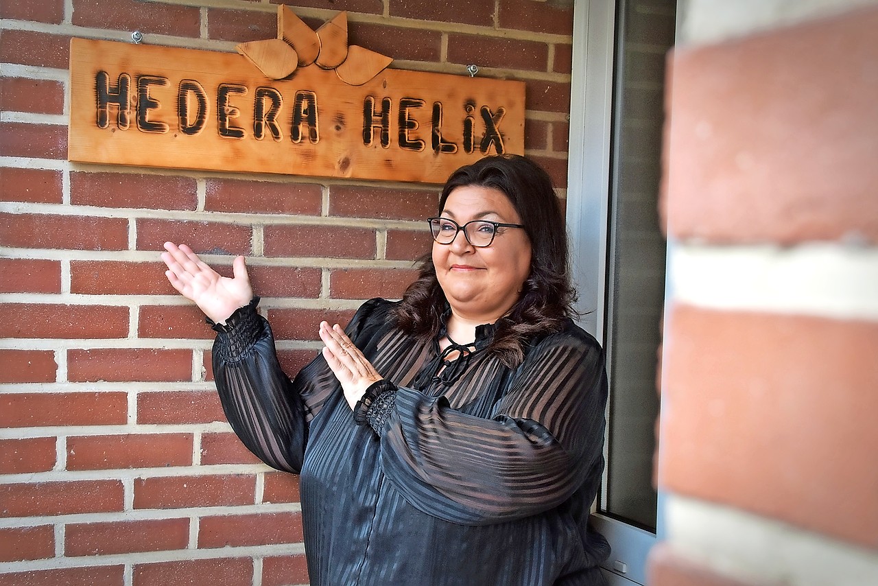 Teamlid Sandra Gielen: „Hedera Helix is voor velen een tweede thuis.” © Tony Dupont