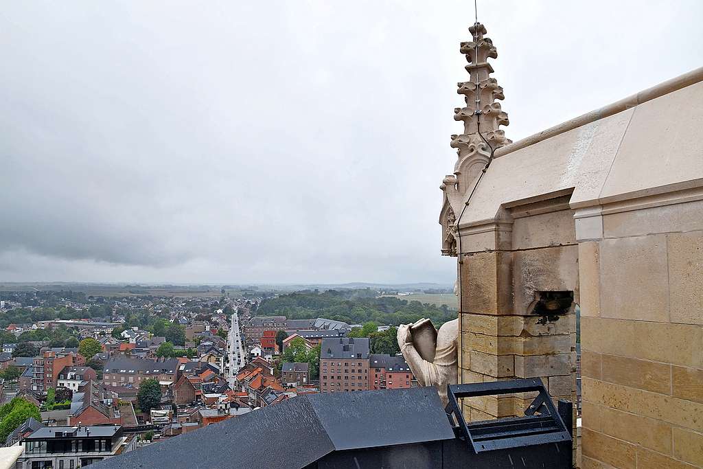 Als je geluk hebt, kun je vanop de basiliektoren zelfs tot de Hoge Venen kijken, tenminste bij helder weer. © Tony Dupont