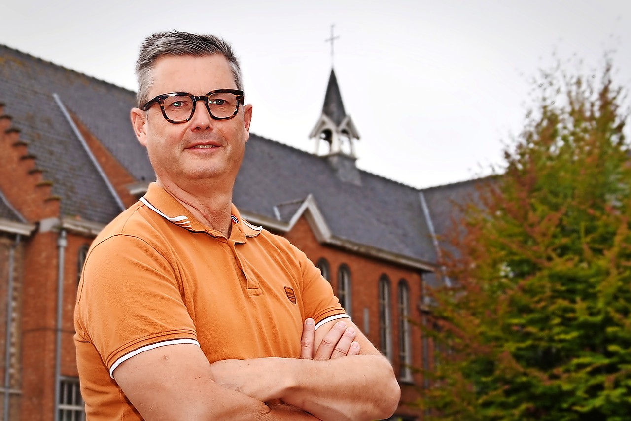 Johan Van Rooy: ‘In de godsdienstlessen kunnen we jongeren wegwijzers aanbieden om hun leven uit te bouwen vanuit christelijke inspiratie.’ © Tony Dupont