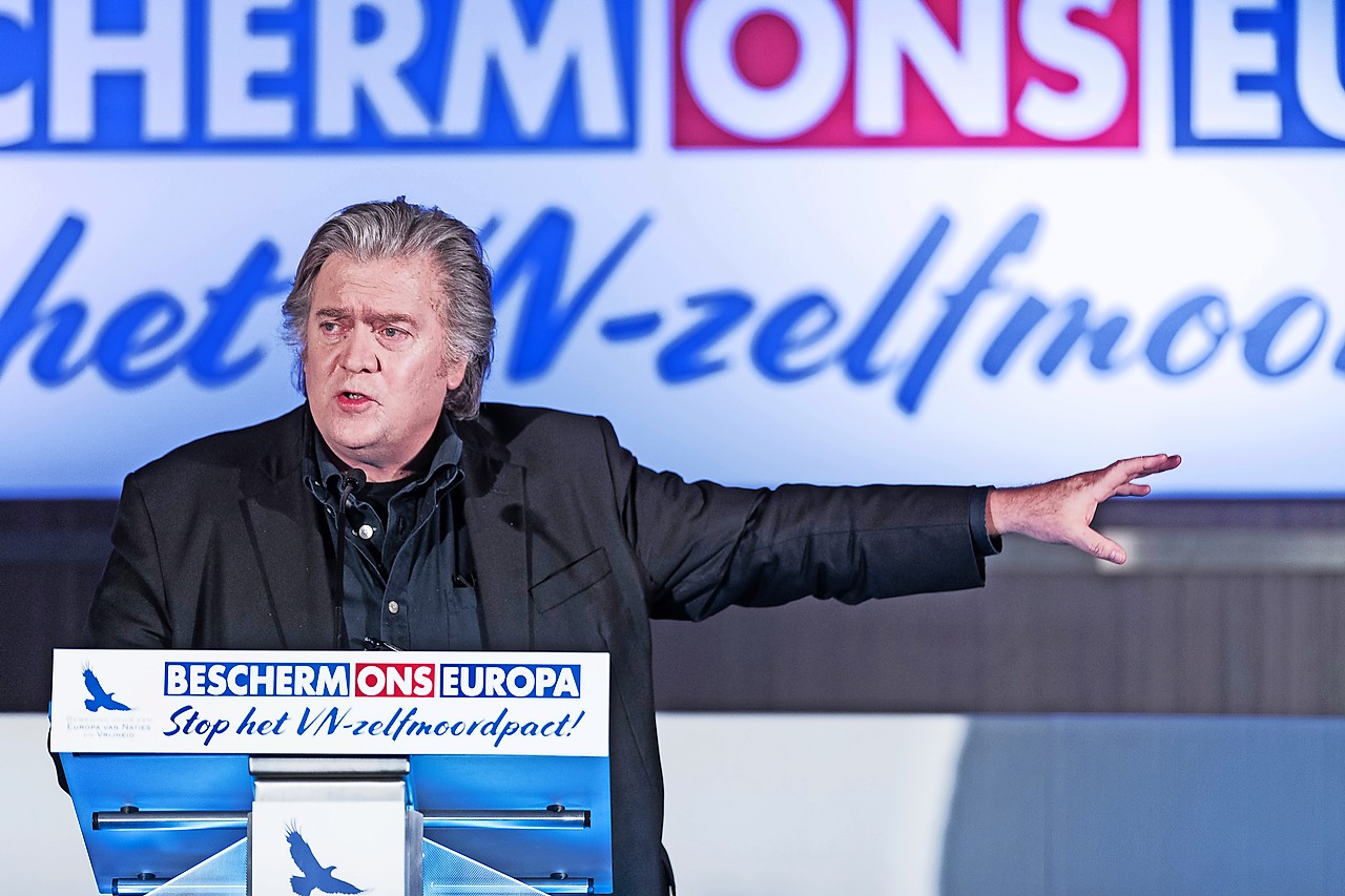 Steve Bannon, belijdend katholiek, groeide uit tot het gezicht van het rechts-nationalisme en populisme. © Belga Image