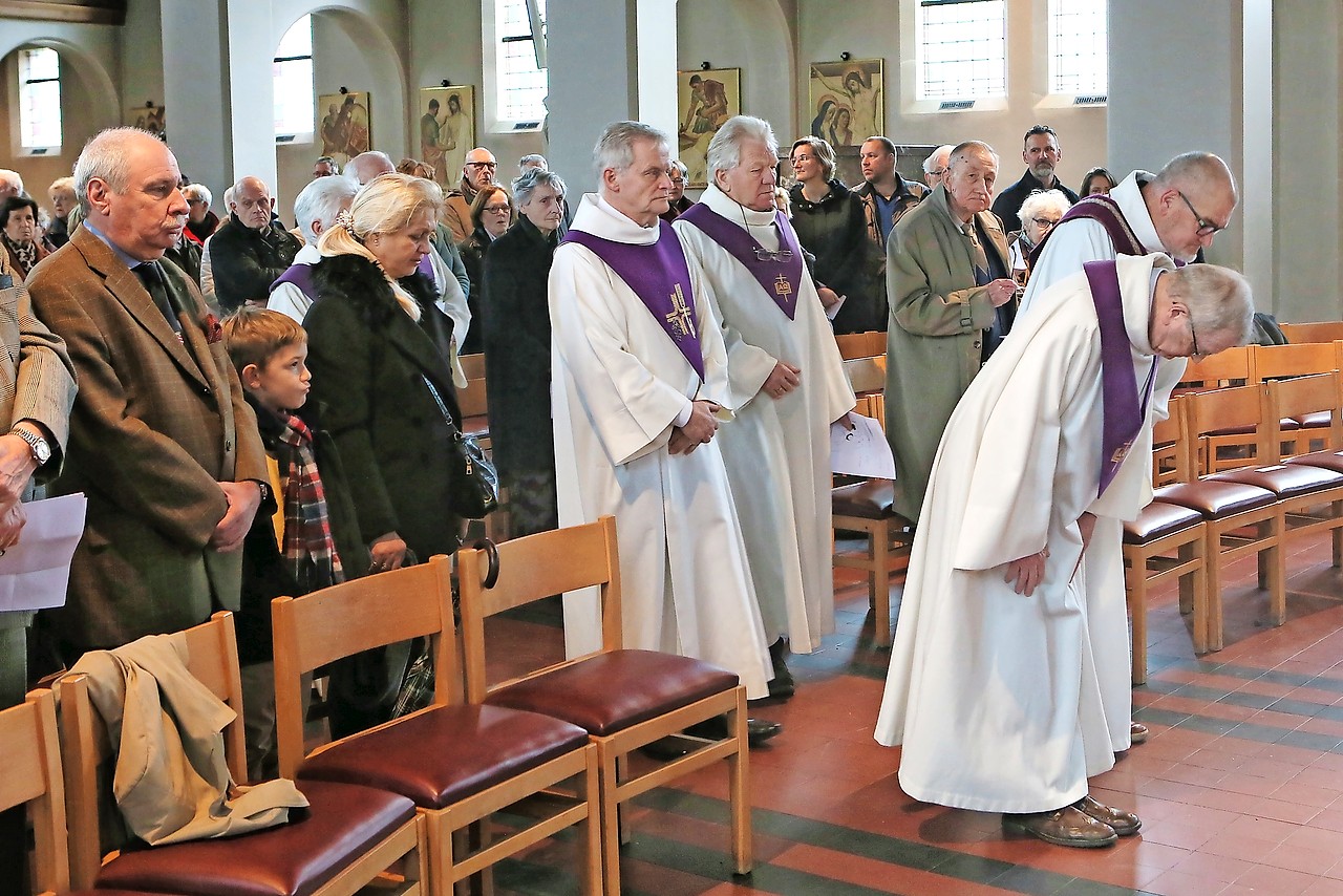 Eucharistie in de pastorale eenheid Sint-Gummarus en Beatrijs in Lier. © Raymond Rottiers