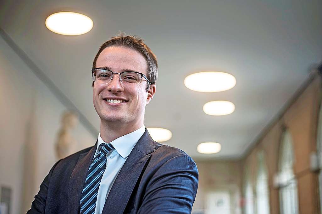 Wouter Druwé: „Ik zou het fijn vinden dat ik als priester mijn werk aan de universiteit mag voortzetten.” © Marco Mertens