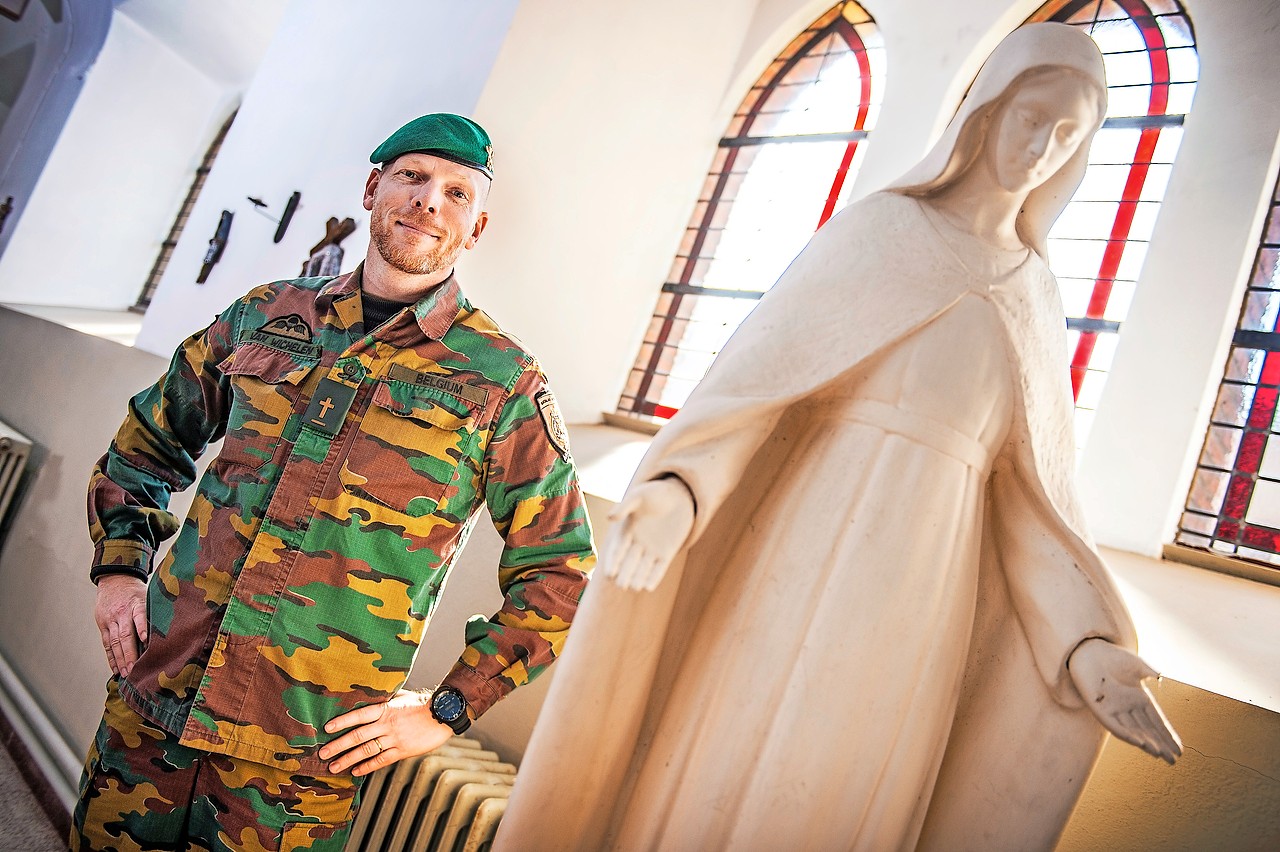 Hans Van Wichelen kijkt uit naar de militaire bedevaart naar Onze-Lieve-Vrouw in Lourdes. © Frank Bahnmüller