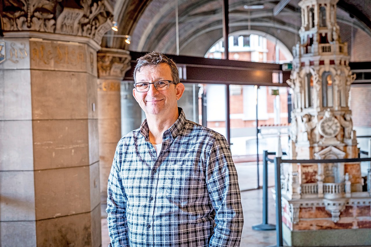 Gery Gerits lobbyde lang om de Visiotour in Leuven uit te werken. © Erfgoedcel Leuven, Jan Crab