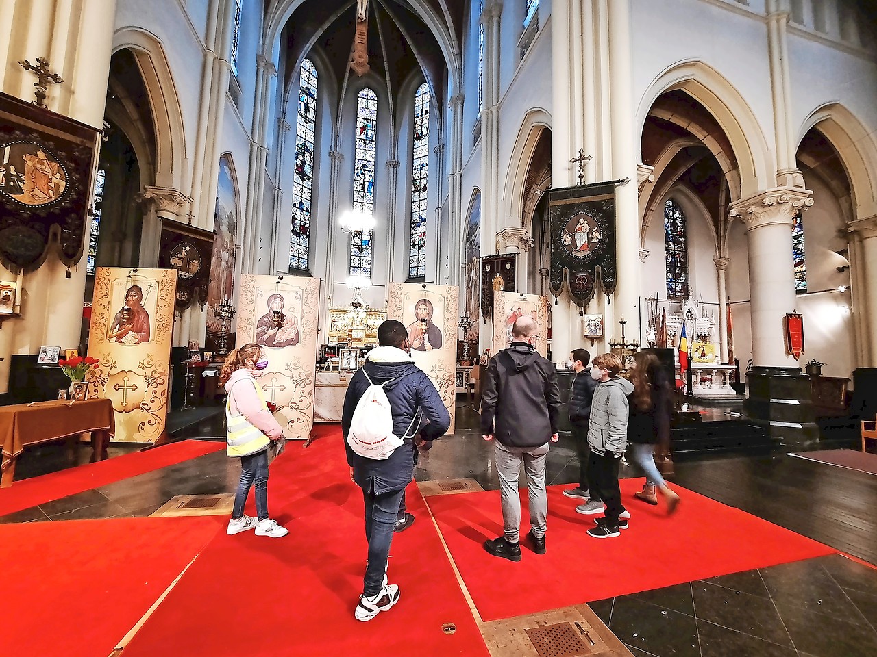 Sinds 2019 is de Heilig Hartkerk in Turnhout de Roemeens- Orthodoxe kerk St. Georgios geworden. © PE Clara van Assisi