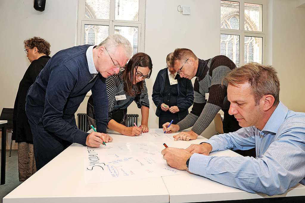 De deelnemers aan de werkgroep synodaliteit kwamen vier keer samen. © Kristof Ghyselinck