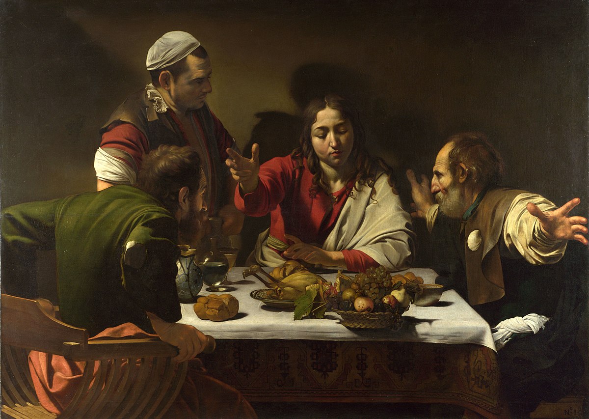 'Avondmaal in Emmaüs', Caravaggio.