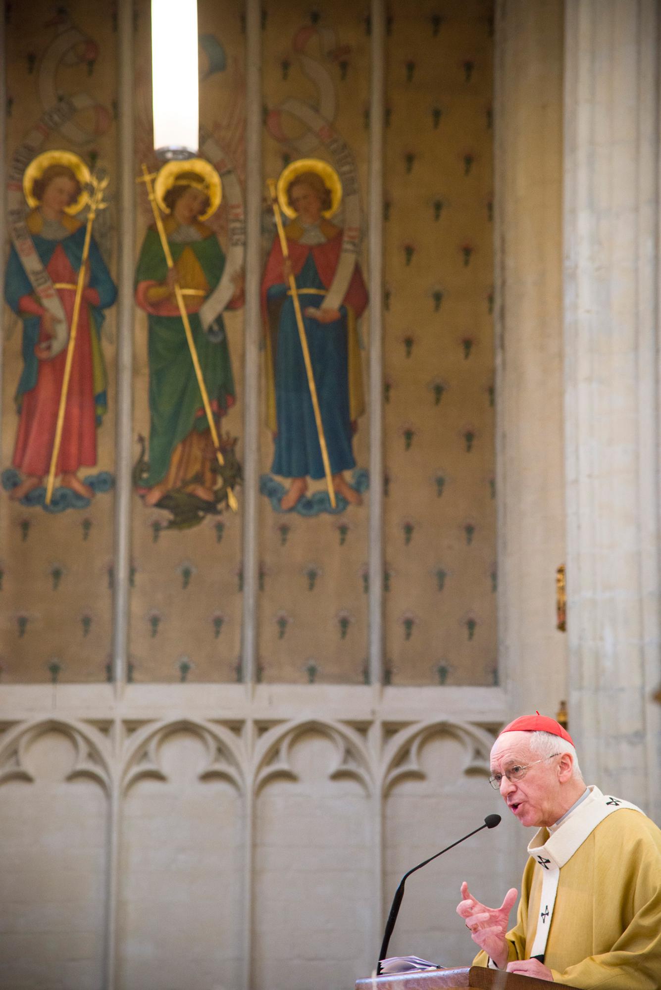 Kardinaal Jozef De Kesel, in zijn homilie tijdens de Lichtmisviering in de Leuvense Sint-Pieterskerk