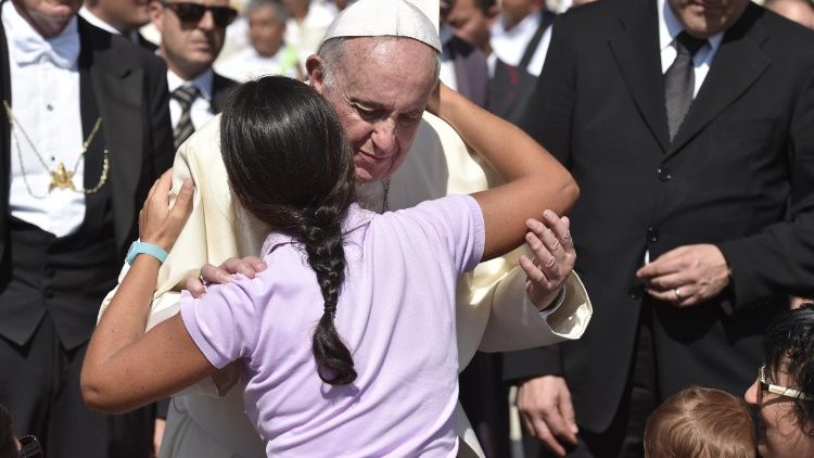 Paus Franciscus tijdens de algemene audiëntie van woensdag 5 september 2018