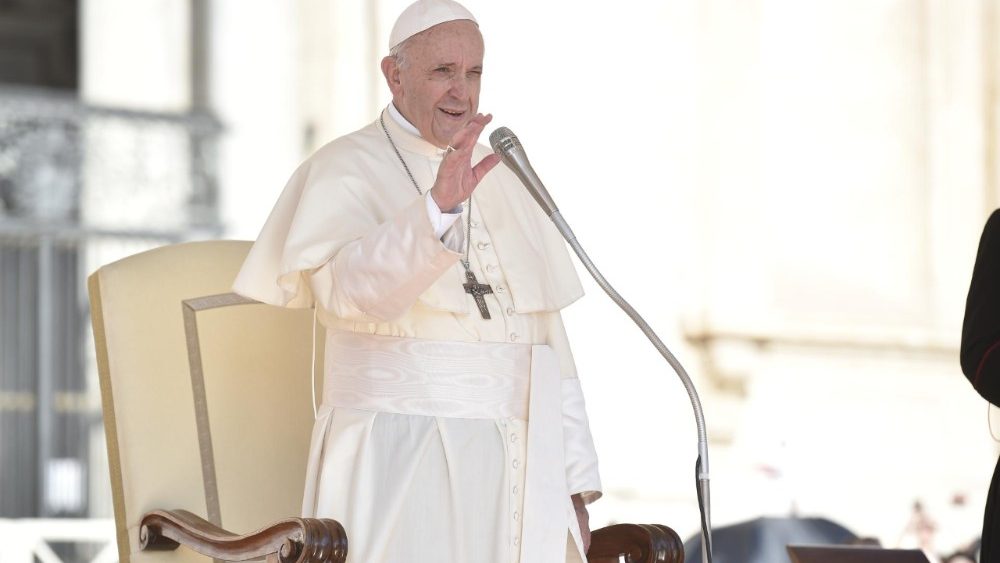 Paus Franciscus tijdens zijn catechese op de algemene audiëntie van woensdag 12 september 2018