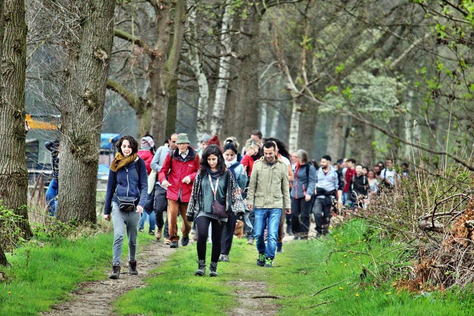 Frans' hike, een wandeltocht door Syriërs in Nederland ter nagedachtenis van pater Frans van der Lugt.
