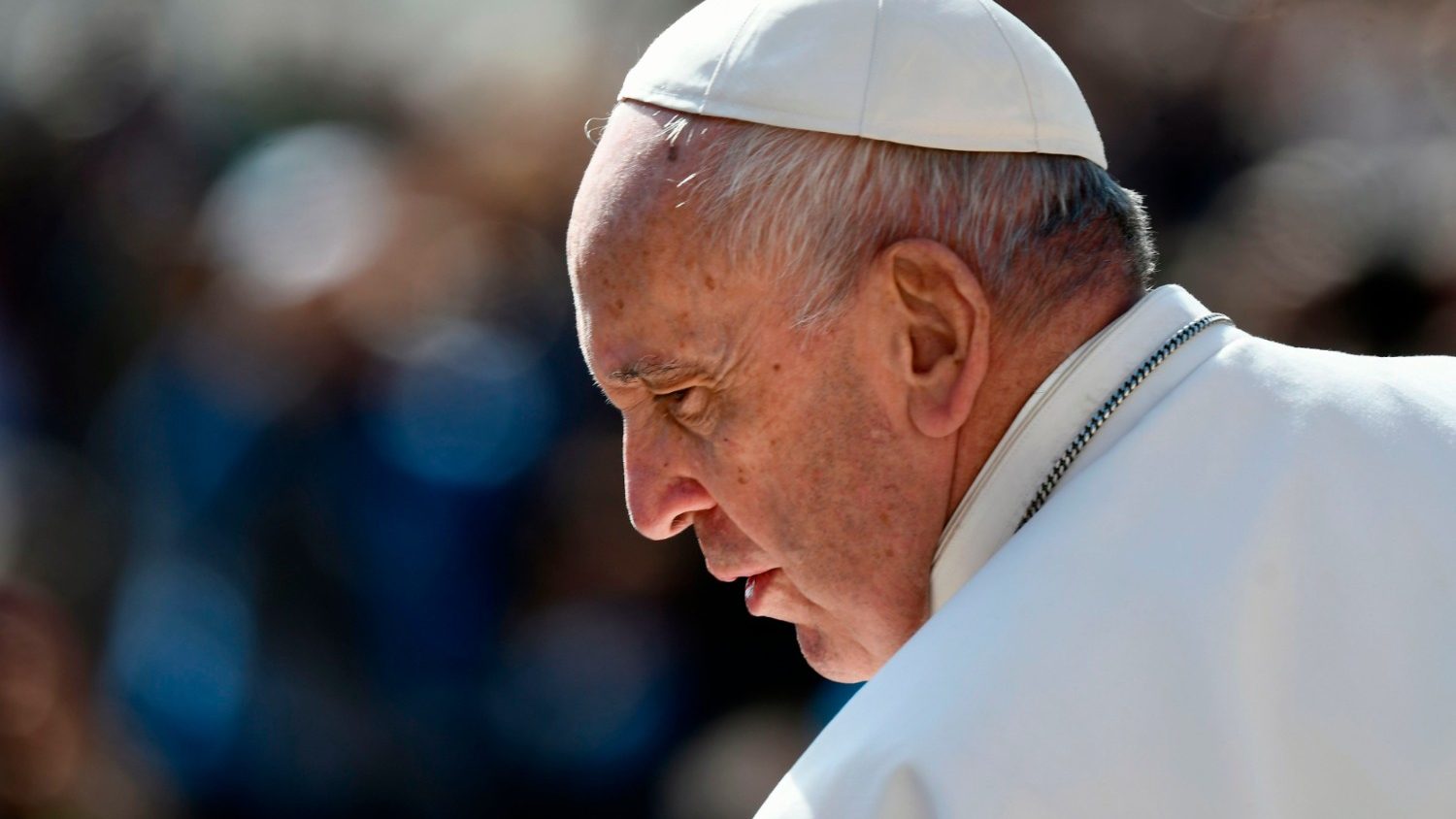 Paus Franciscus tijdens de algemene audiëntie van woensdag 8 mei 2019